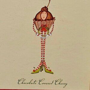 "CHOCOLATE COVERED CHERRY" (2002) CHRISTMAS KRINKLES ORNAMENT COLLECTION
